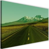 Schilderij Weg door de wildernis, 2 maten, groen, Premium print