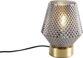 QAZQA karce - Lampe de table - 1 lumière - H 220 mm - Or/ laiton