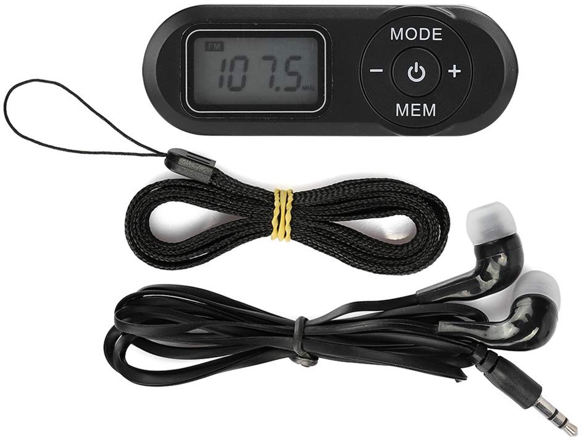 YUYTE Mini FM Radio Portable Digital -Radio met 1.1 Inch LCD Display Auto Station Search Memory Function voor Home - ShopVlot