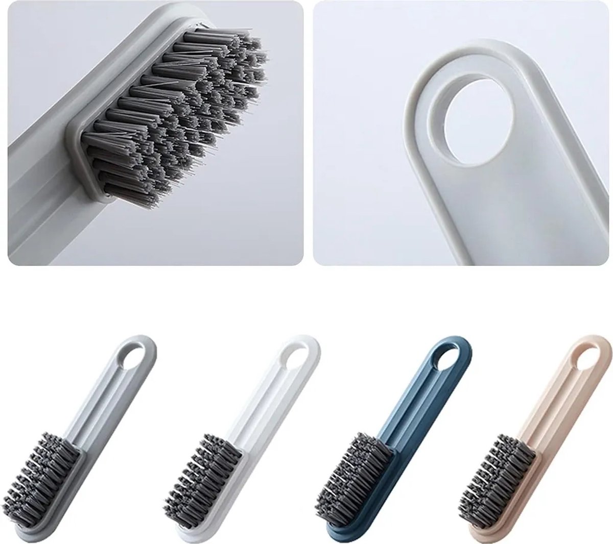 Zachte wasborstel, schoenborstel Geschikt voor plastic handvat, gootsteenborstel (te gebruiken Geschikt voor het schoonmaken van kleding, schoenen, vloeren, enz.)