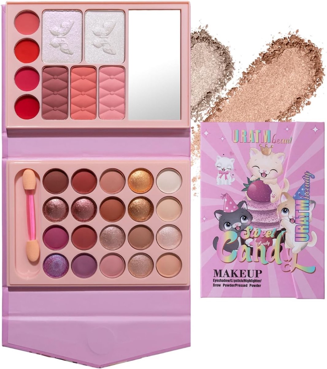Professionele Make-up Palette met 29 Kleuren, Oogschaduw, Blush, Lipsticks en Highlighter voor Perfecte Contour en Dagelijks Gebruik