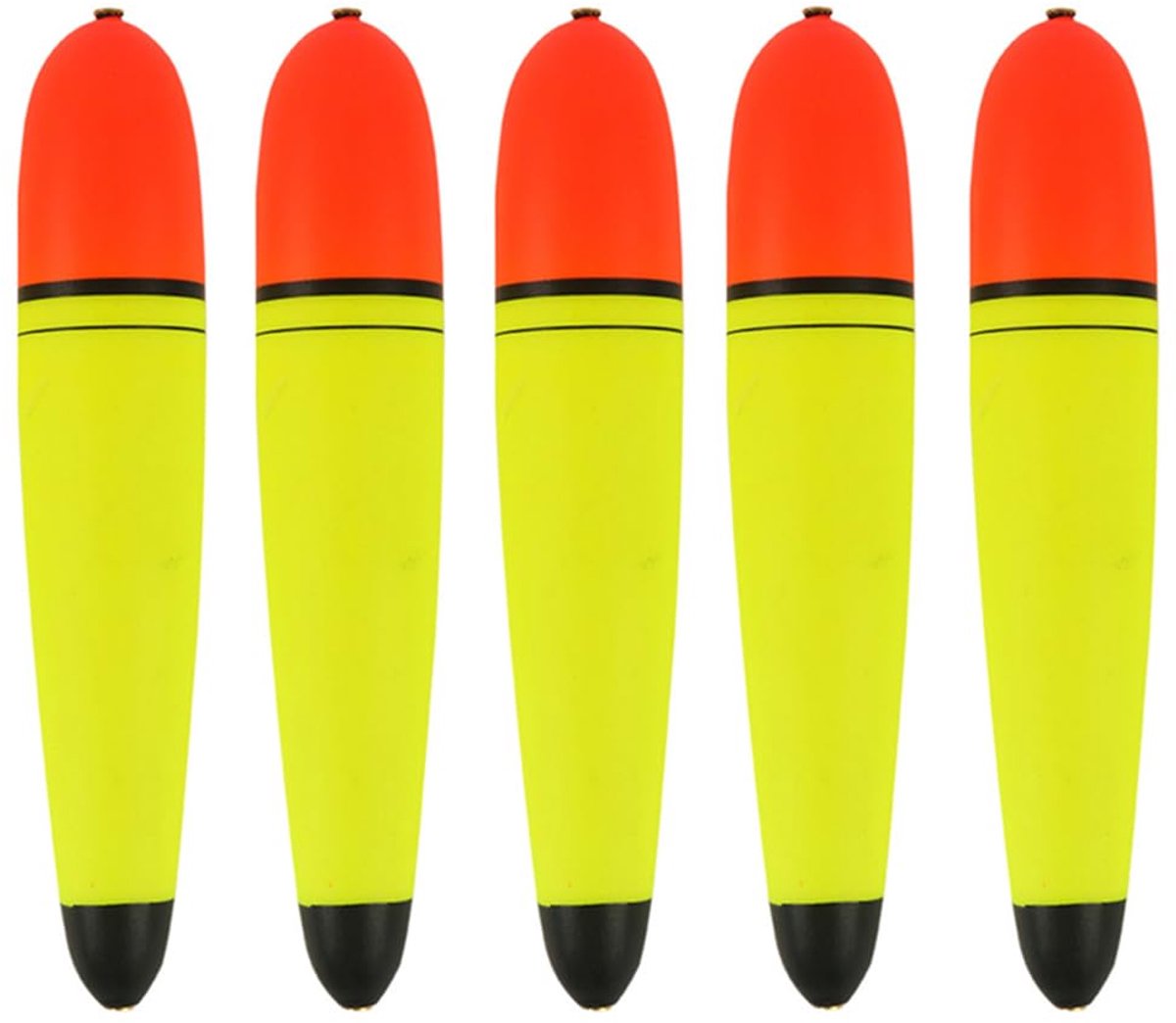 TopHomer 5-delige EVA-schuim drijvers Visbobbers, Visbobbers Visdrijfers Slip Visbobbers voor Baars Karper Bass, 50 g - ShopVlot