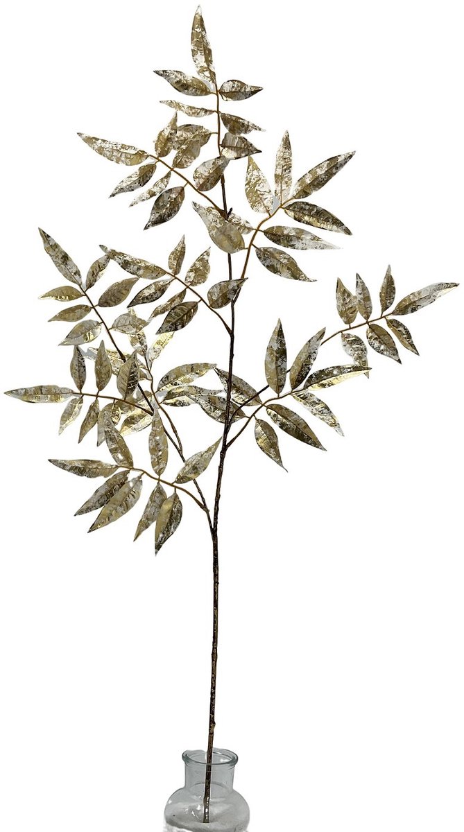 Kunsttak Den glitter 94cm goud