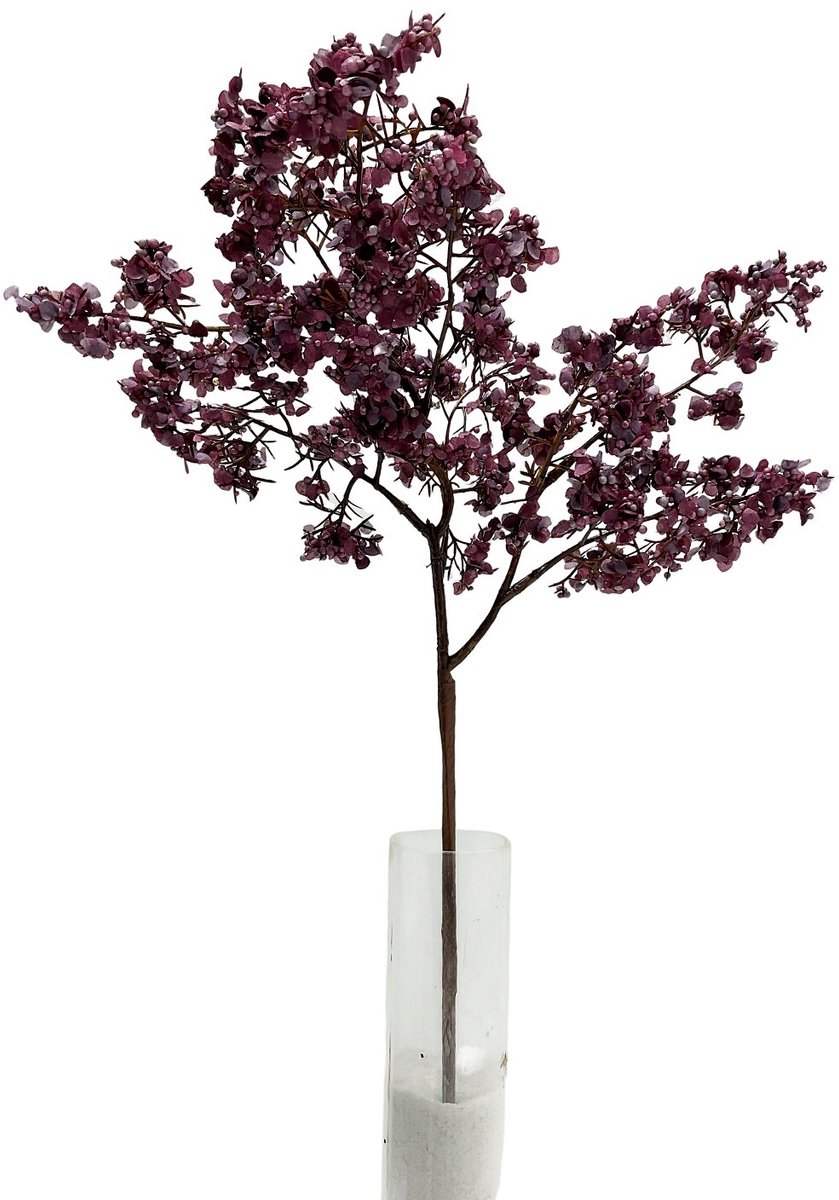 Kunsttak besjes 45cm paars