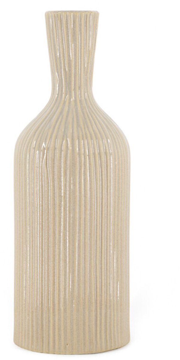 Aardewerk vaas Conic S beige