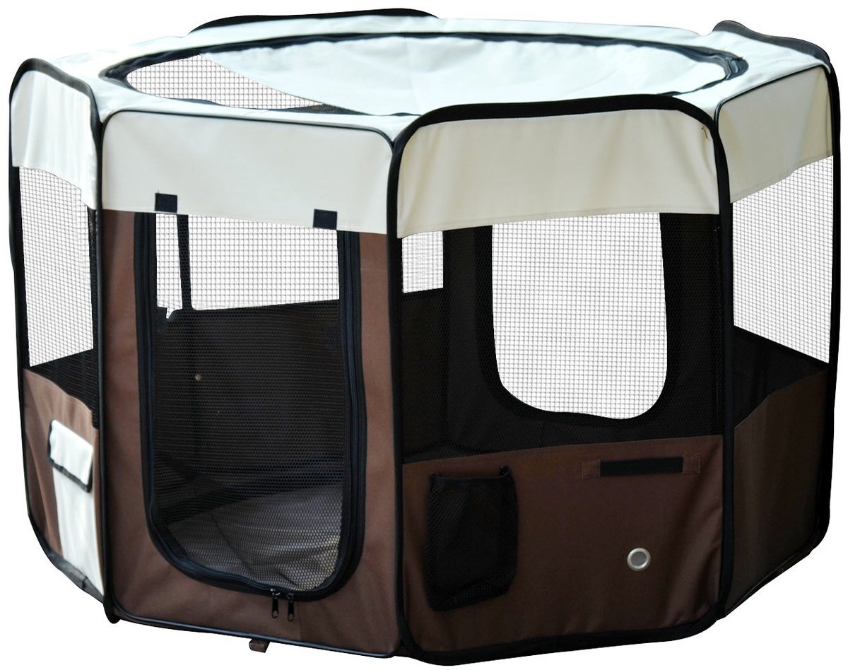 PawHut speelbox voor huisdieren - Oxford-stof - 117x117x76cm - Meerkleurig
