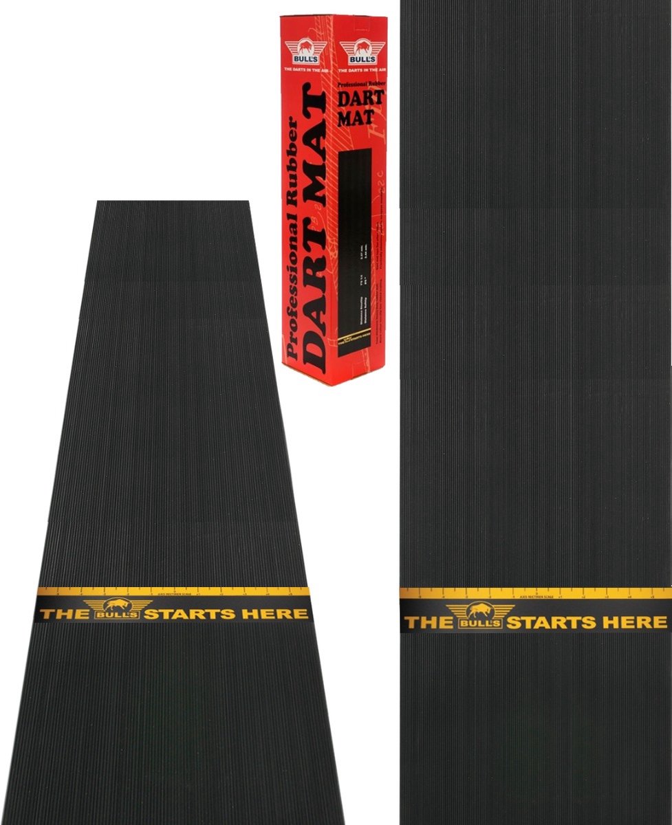 Bull's Rubber Dartmat + Throwline Sticker | 300x60 cm