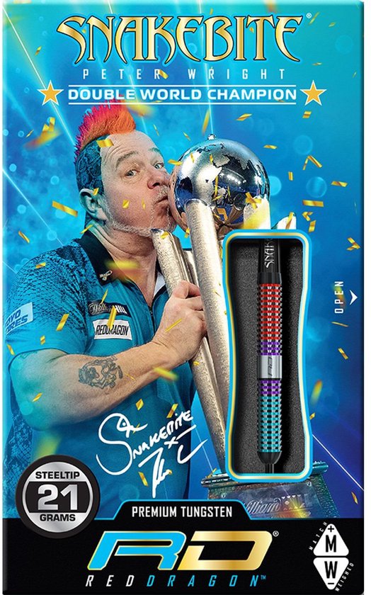 RED DRAGON - Peter Wright Spirit: Steeltip Tungsten Dartpijlen Professioneel - 21 gram van Red Dragon — afbeelding 4