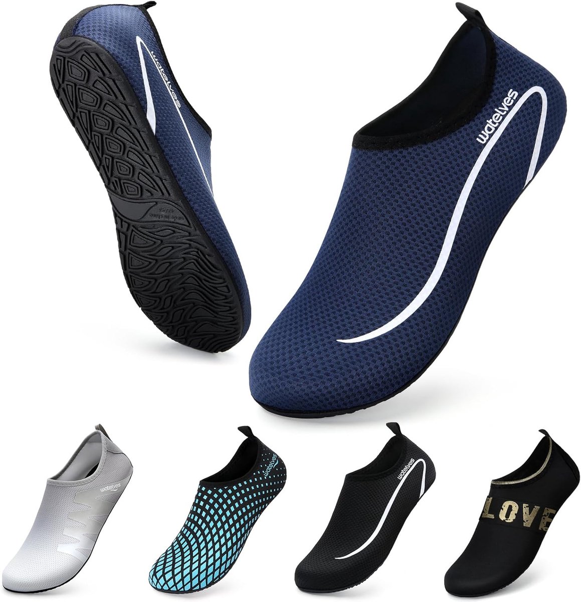 Waterschoenen Duikschoenen Badschoenen Dame Heren Antislip Superlicht Snel Drogen Surfen Strand Zwembad Uniseks（Linie - ShopVlot