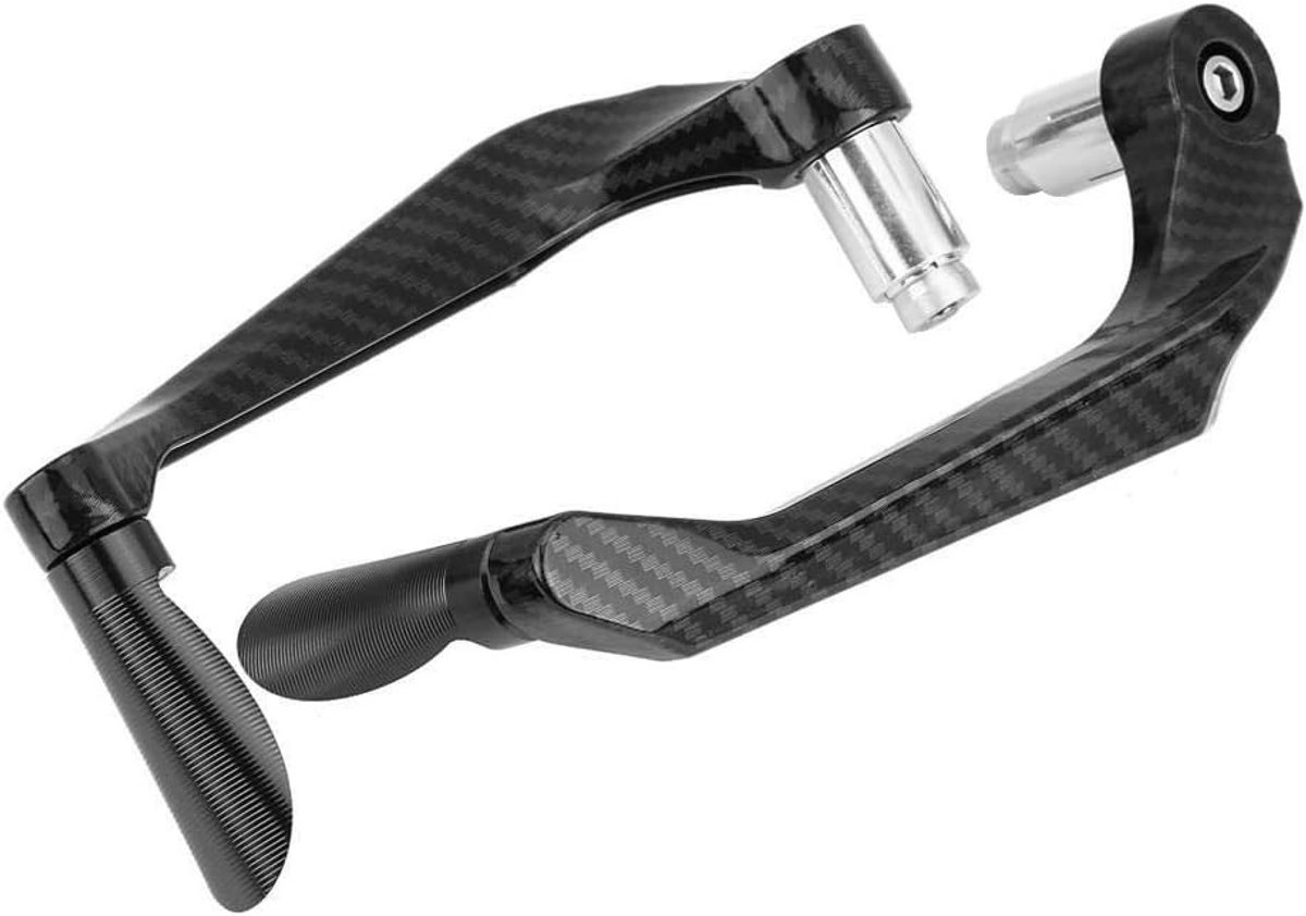 Carbon Motorfiets Remhevels - Handlebar Remhevels voor Bescherming en Comfort, Zwart, Duurzaam en Ergonomisch