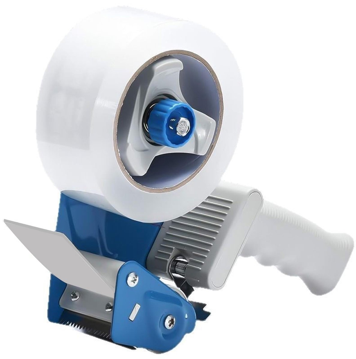 Pakkettapedispenser, handafroller voor 75 mm pakband, robuuste plakbanddispenser met metalen frame en ergonomische - ShopVlot