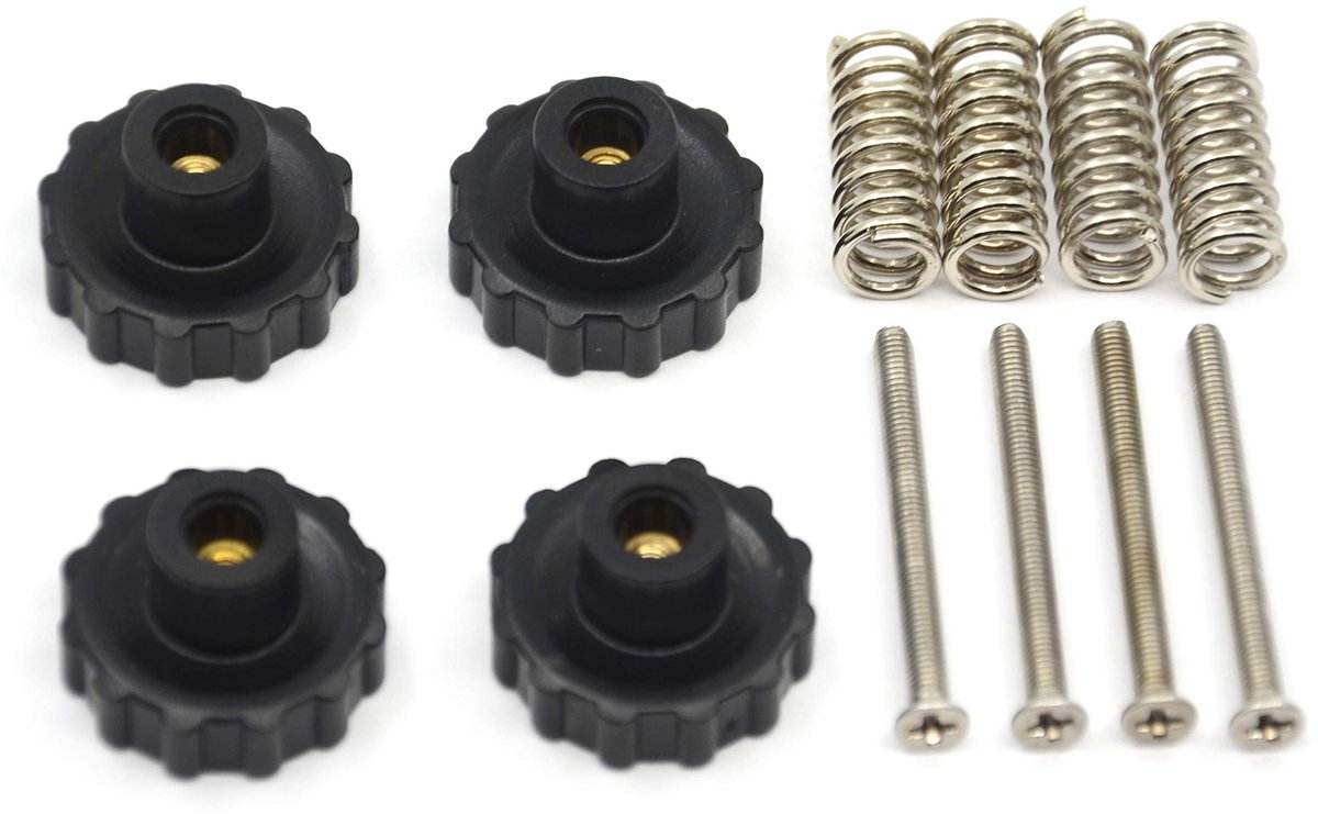 Befenybay 4 STKS Opgewaardeerd Hand Twist Nivellering Moer Diameter 22mm, Hot Bed Spring, M3X35mm Schroeven voor - ShopVlot