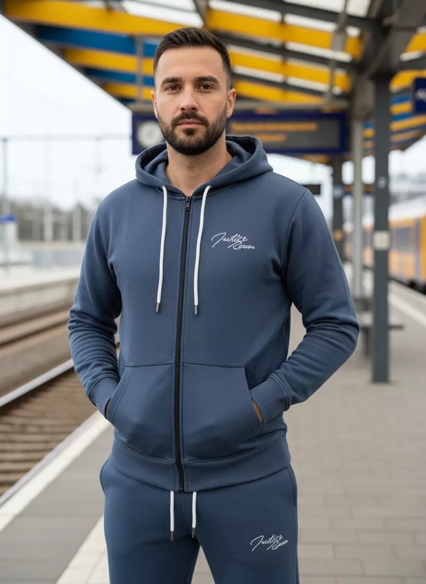 Indigo Denim - Joggingpak Heren Jongens - SALE - Navy Airforce - Rits