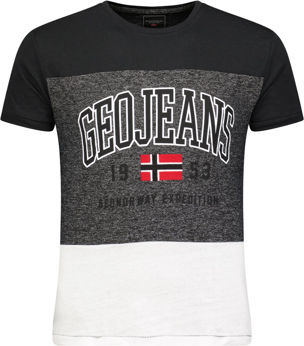 Geographical Norway - Jerudico - T-Shirt Heren - Zwart - SALE