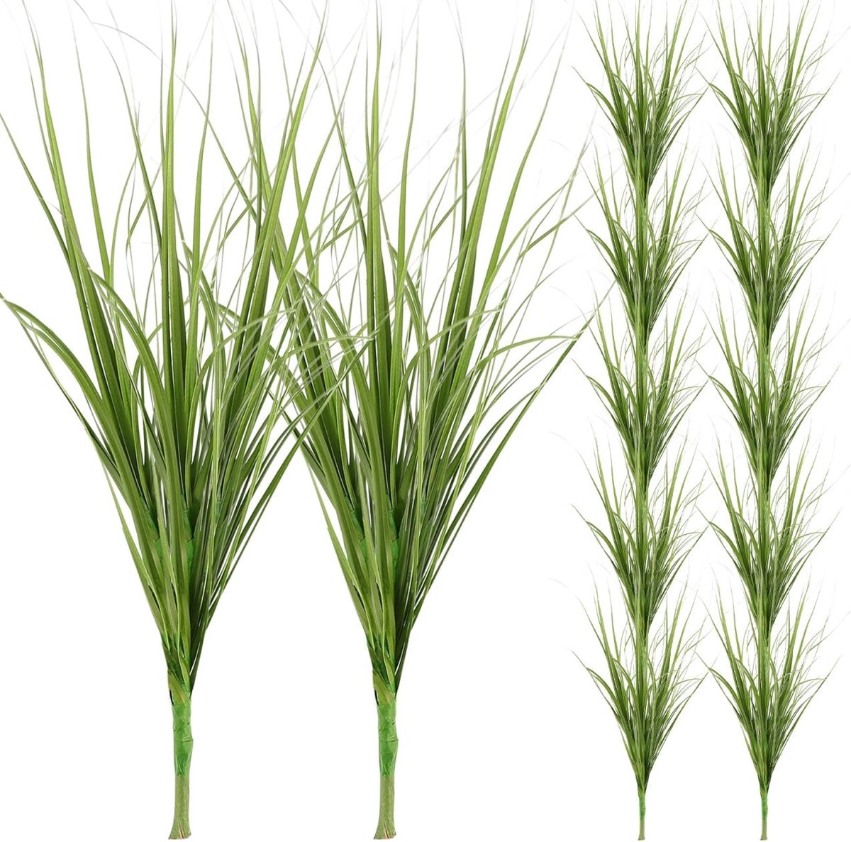 12-delige Kunstgras Decoratie, Realistische Simulatie, Duurzame Plastic Planten, Kleurvast en Weerbestendig, Compact en Lichtgewicht voor Binnen en Buiten Decoratie