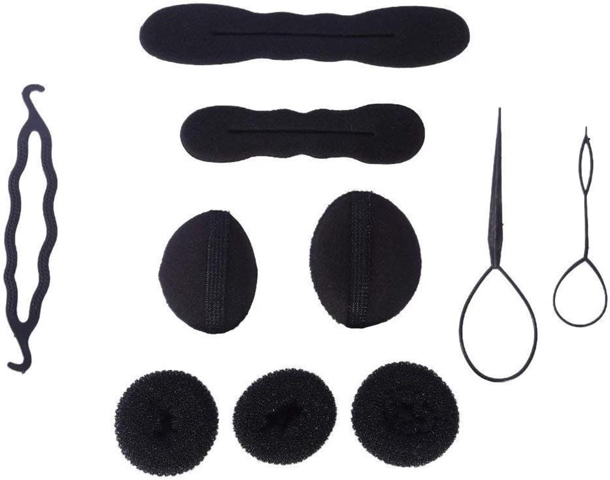Haar Styling Accessoires - Haarspelden Kit - Modieuze Kapsels Maken - Compleet Gereedschap - 40 Gram - Zwart