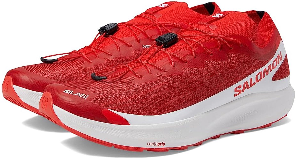 Salomon S/LAB PULSAR 2 - Hardloopschoen - vurig rood/vurig/wit - 44 2/3