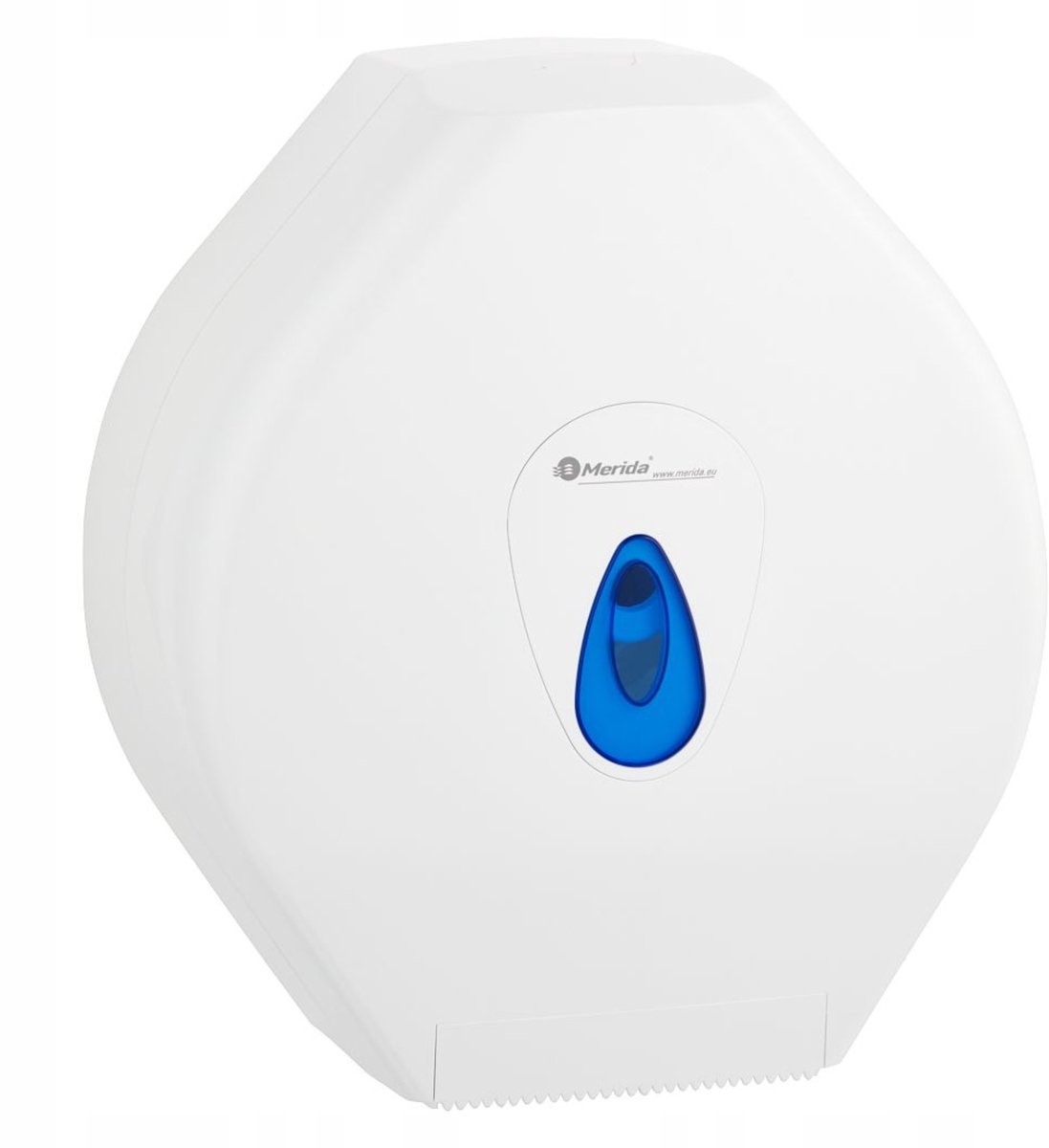 Merkloos Toiletrol Dispenser Mega - Wit met Blauw Venster