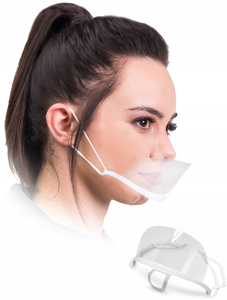 Hygiënisch Mini Gezichtsscherm (10 stuks) - Bescherming Neus & Mond