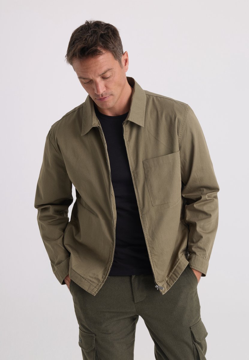 Felix Hardy Overshirt Voor Het Tussenseizoen - 100% Katoen Heren Khaki - L