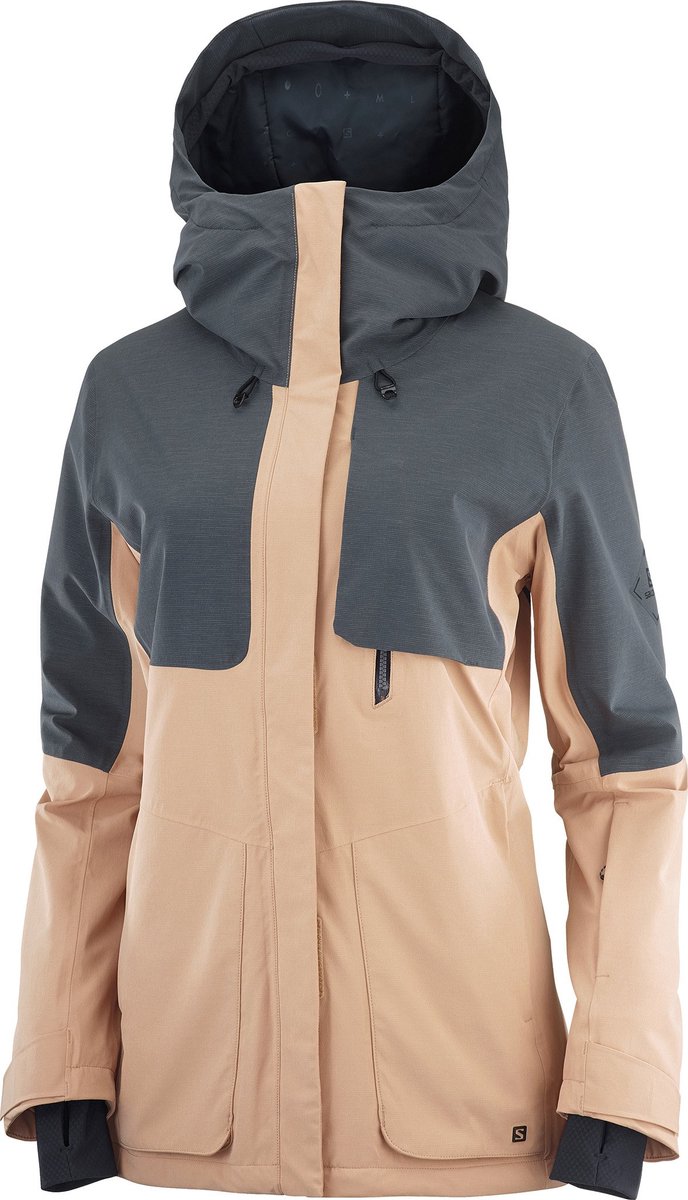 Salomon Proof Lt Insul Dames Wintersportjas Ebony/Sirocco S
