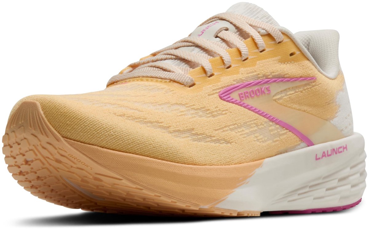 Brooks Launch 11 - Hardloopschoenen - Dames - Sherbert/Coconut/Pink - EUR 37.5 / US 6.5
