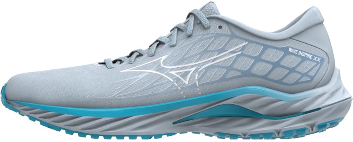 Mizuno Wave Inspire 20 W - Hardloopschoen - Plein air / White / River blue - EUR 37