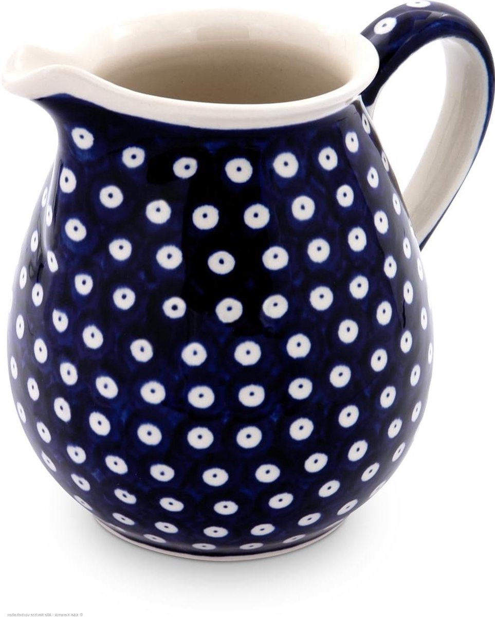 Keramische Schenkkan - Handbeschilderd aardewerk - Dranken serveren - Lood- en cadmiumvrij - 1.45 liter - Decor 42