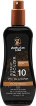 Australian Gold SPF10 Zonnebrand Spray Gel + Bronzer - 237ml
