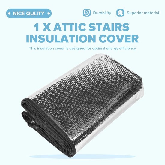 Warmte-isolatie voor uittrekbare trappen, 63,5 x 137,2 x 27,9 cm, energie-efficiëntie, thermische bescherming, isolerende eigenschappen — afbeelding 5