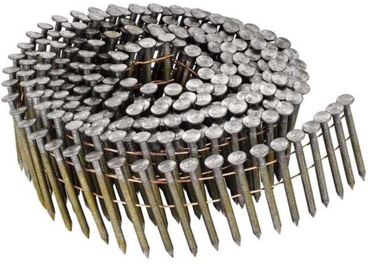Ronde Kopnagels - Nagels op Spoel - Bevestigen van Materialen - Ontworpen voor Professionals - 6-delige set - Glanzend