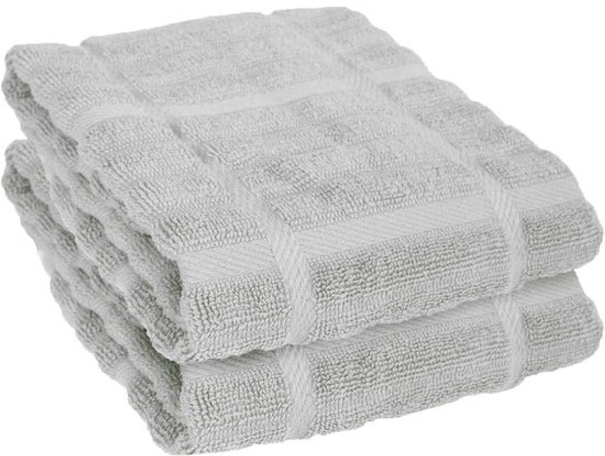 All-Clad Textiel keukendoek, Solid-2 Pack, Titanium, 2 Count