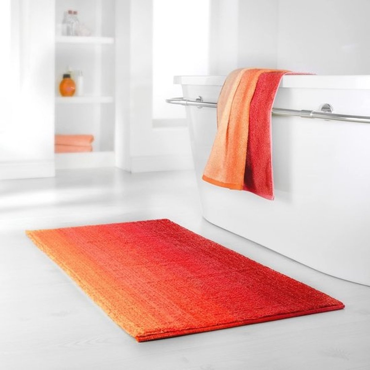 Kleurverloop Badmat 70 x 120 cm - 100% Organisch Katoen