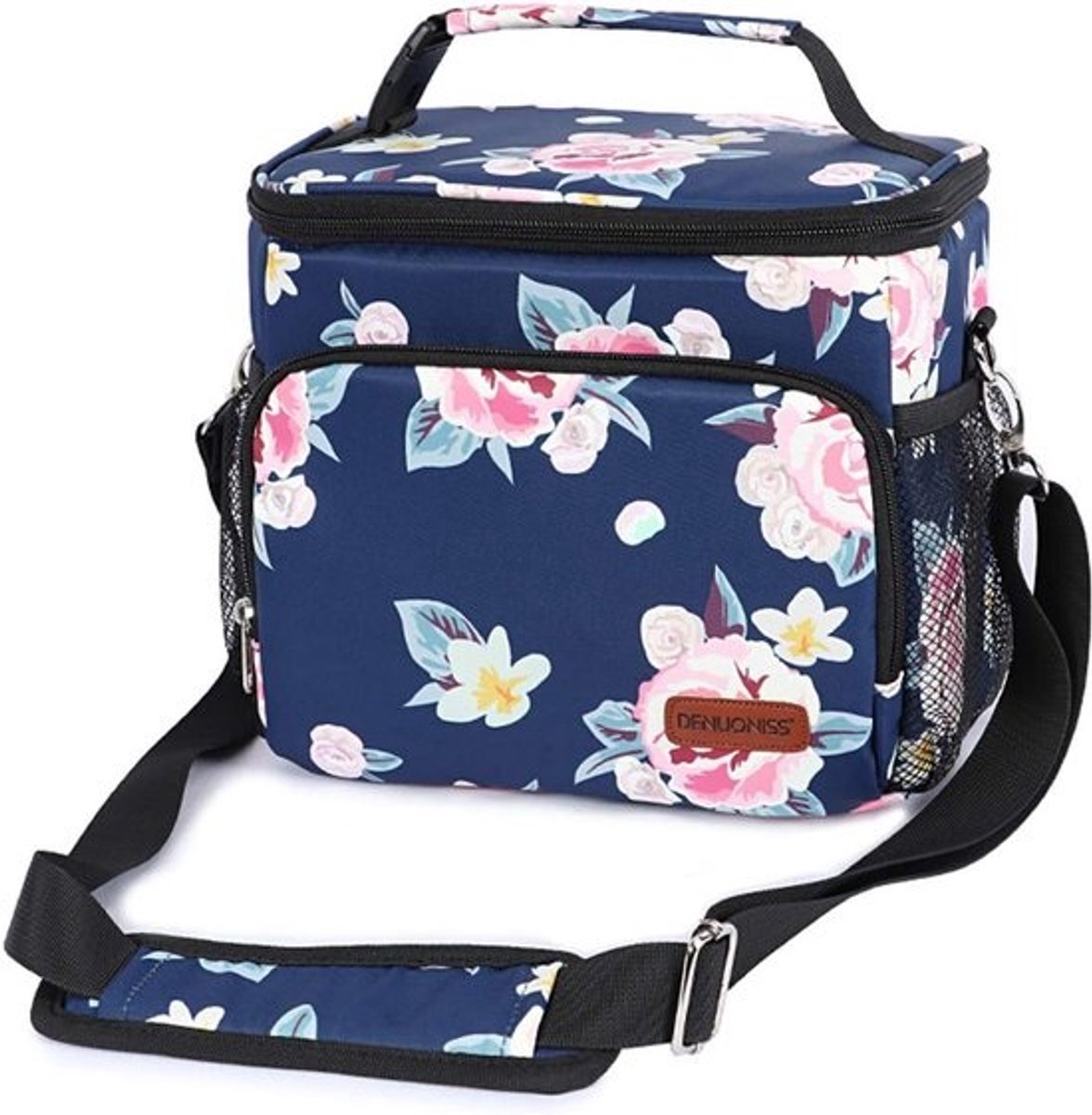 Draagbare Koeltas - Lunch Tas voor School, Kantoor en Picknick - Grote Capaciteit - Waterdicht Polyester - Donkerblauw