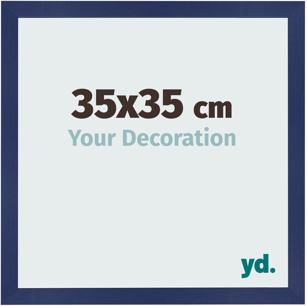 Your Decoration - Fotolijst 35x35 cm - MDF - Donkerblauw Geveegd - Bologna