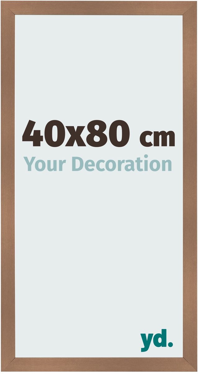 Your Decoration - Fotolijst 40x80 cm - MDF - Koper Decor - Bologna