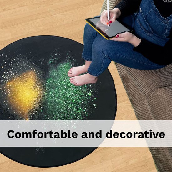 Luxe Grote 115 x 115 cm Gaming Kantoor Computer Stoel Mat voor Hardhouten Vloeren Tapijt Houten Vloeren Duurzame - ShopVlot van luxe — afbeelding 3
