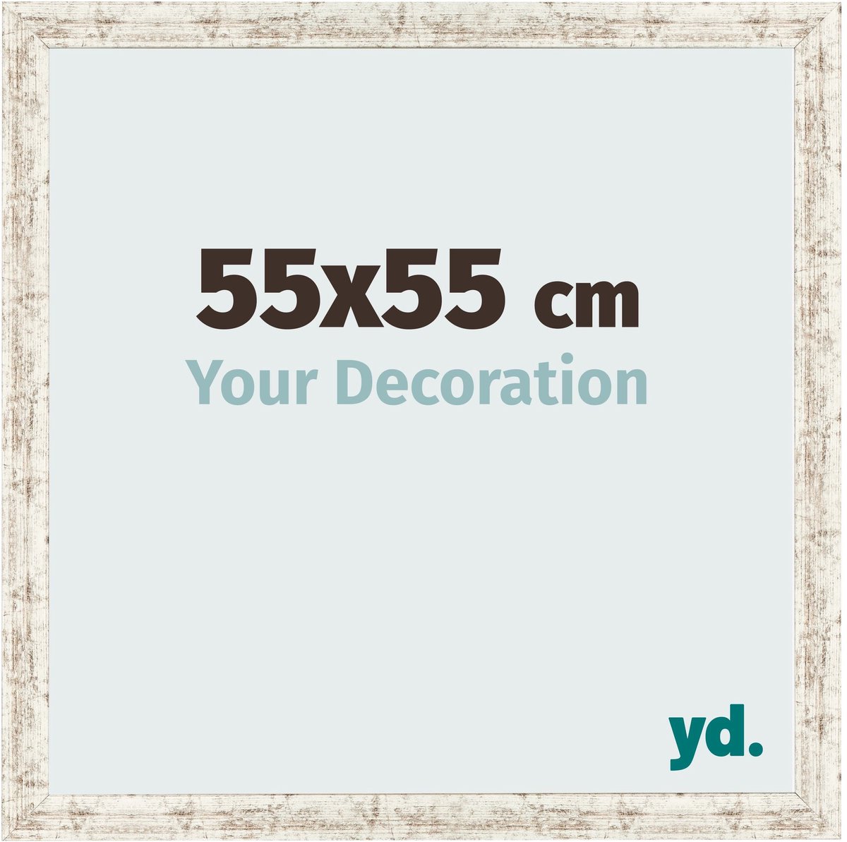 Your Decoration - Fotolijst 55x55 cm - MDF - Wit Vintage - Bologna