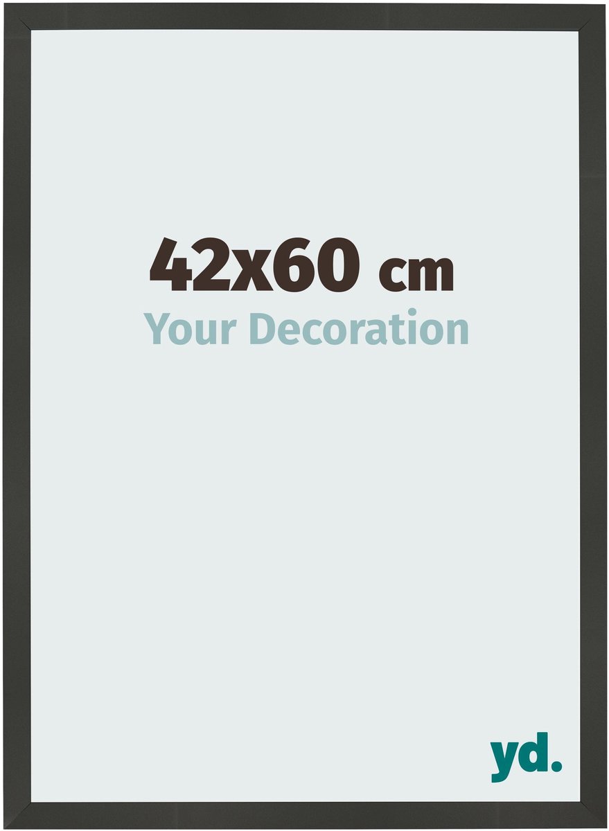 Your Decoration - Fotolijst 42x60 cm - MDF - Antraciet - Bologna