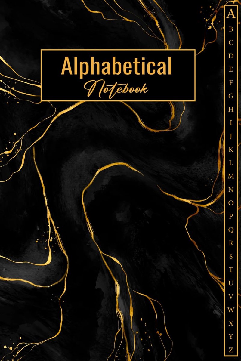 A-Z notebook: A5 Lined-Journal Organizer with A-Z Printed - 4 pages per letter - ShopVlot