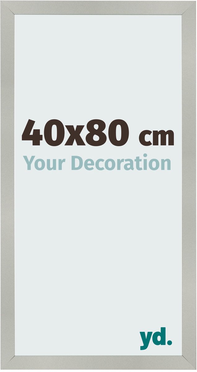 Your Decoration - Fotolijst 40x80 cm - MDF - Zilver Mat - Bologna