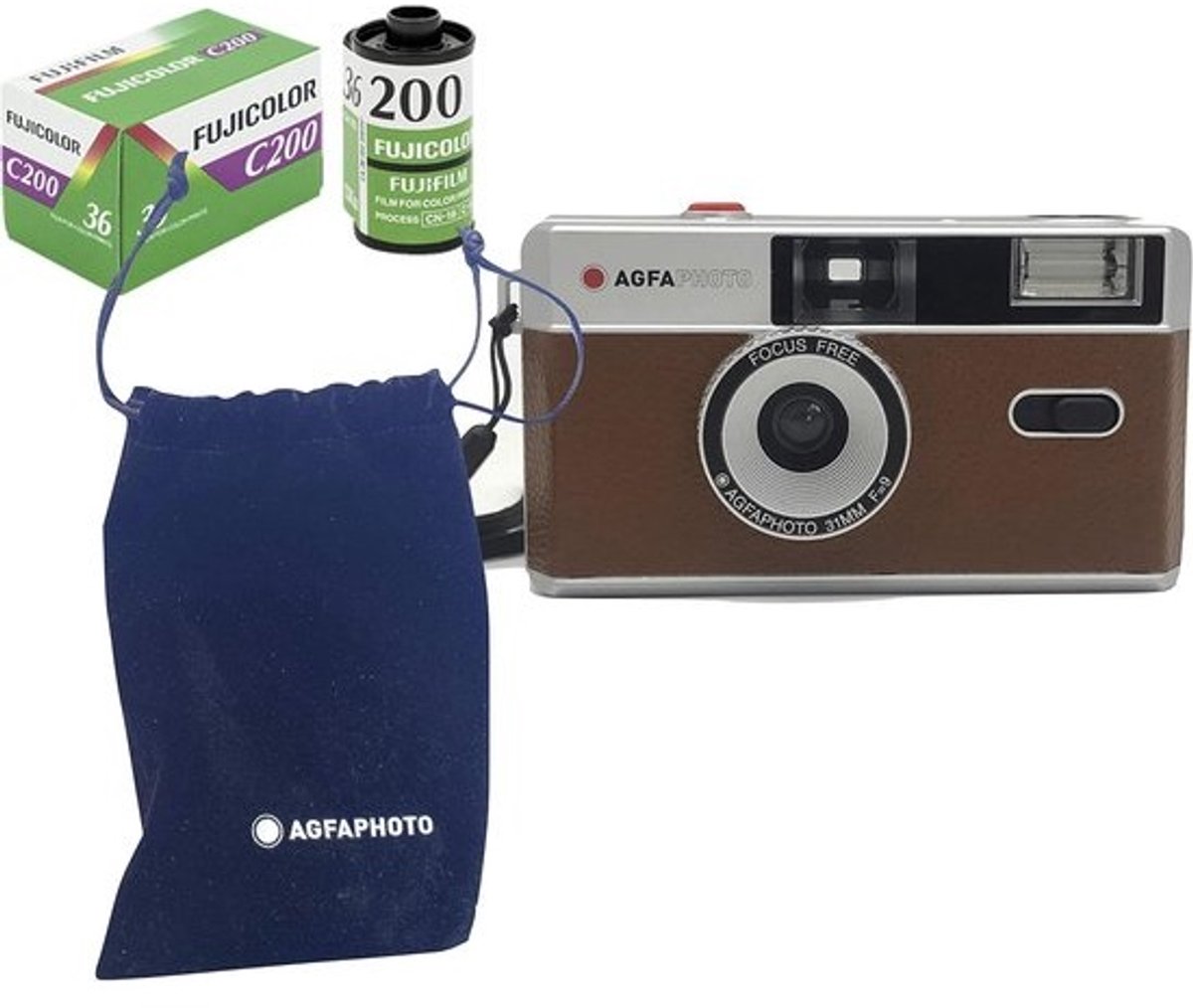 Analoge 35mm Camera Set Compleet met Film en Batterij