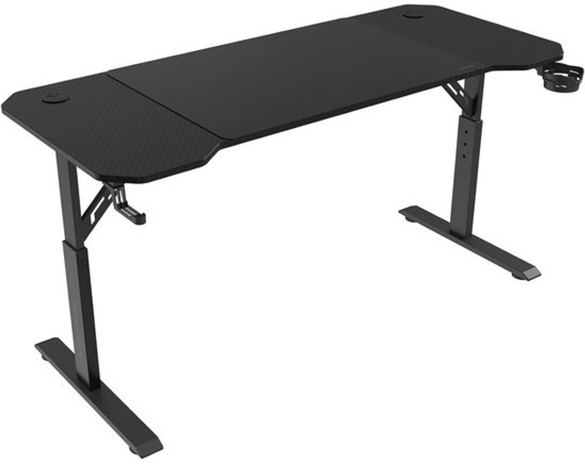 Ergonomisch Hoogte Verstelbaar Gaming Bureau 140x60cm met XXL Muismat en Kabelbeheer