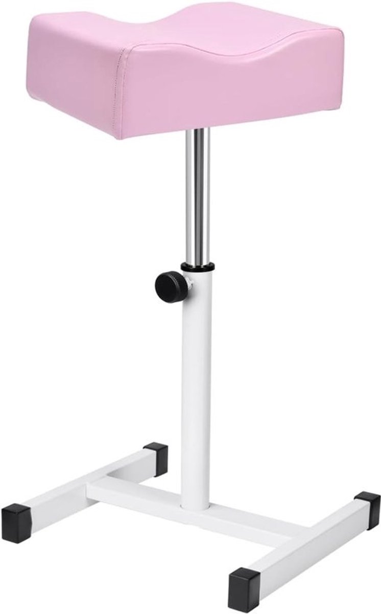 Voetsteun Kruk - Manicure pedicure - Beauty Behandelingen - Verstelbare Hoogte - 46-69 cm - Roze