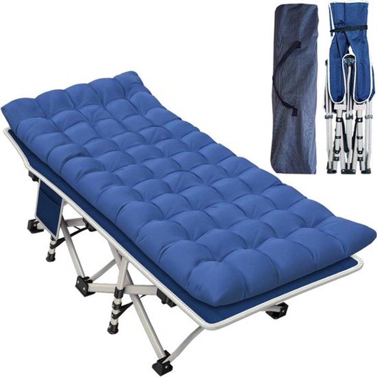 Camping Bed voor Baby's en Volwassenen - Vouwbed met Dikkere Matras en Hoog Laadvermogen (450 lbs)