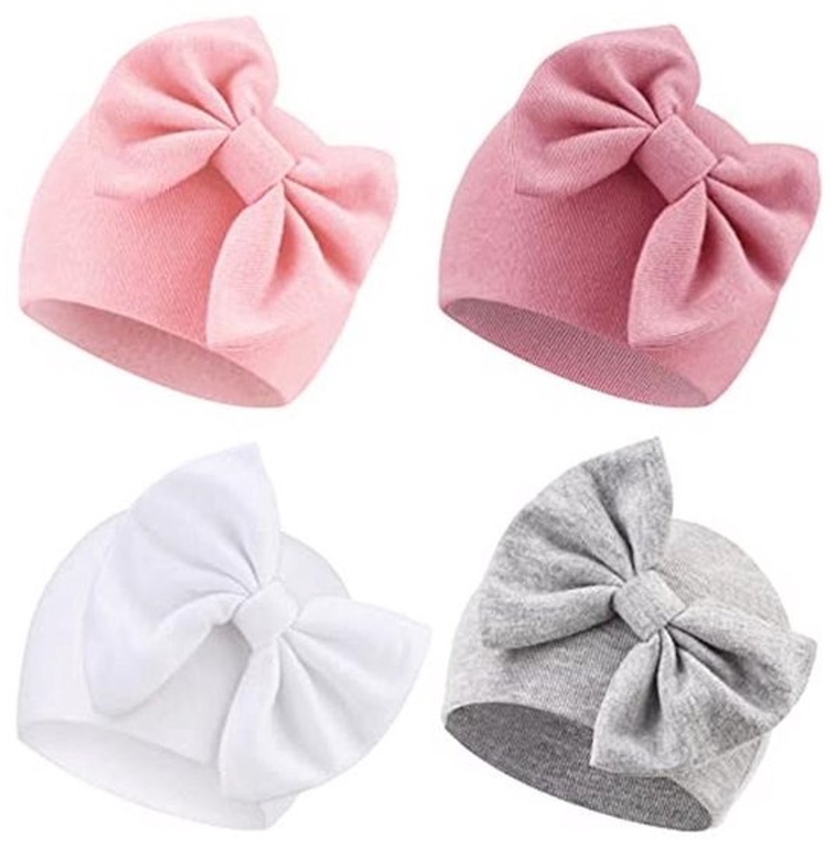 Pasgeboren Baby Hoedjes Ziekenhuis Hoedje Verpleegkunde Beanie Infant Strik Hoedjes