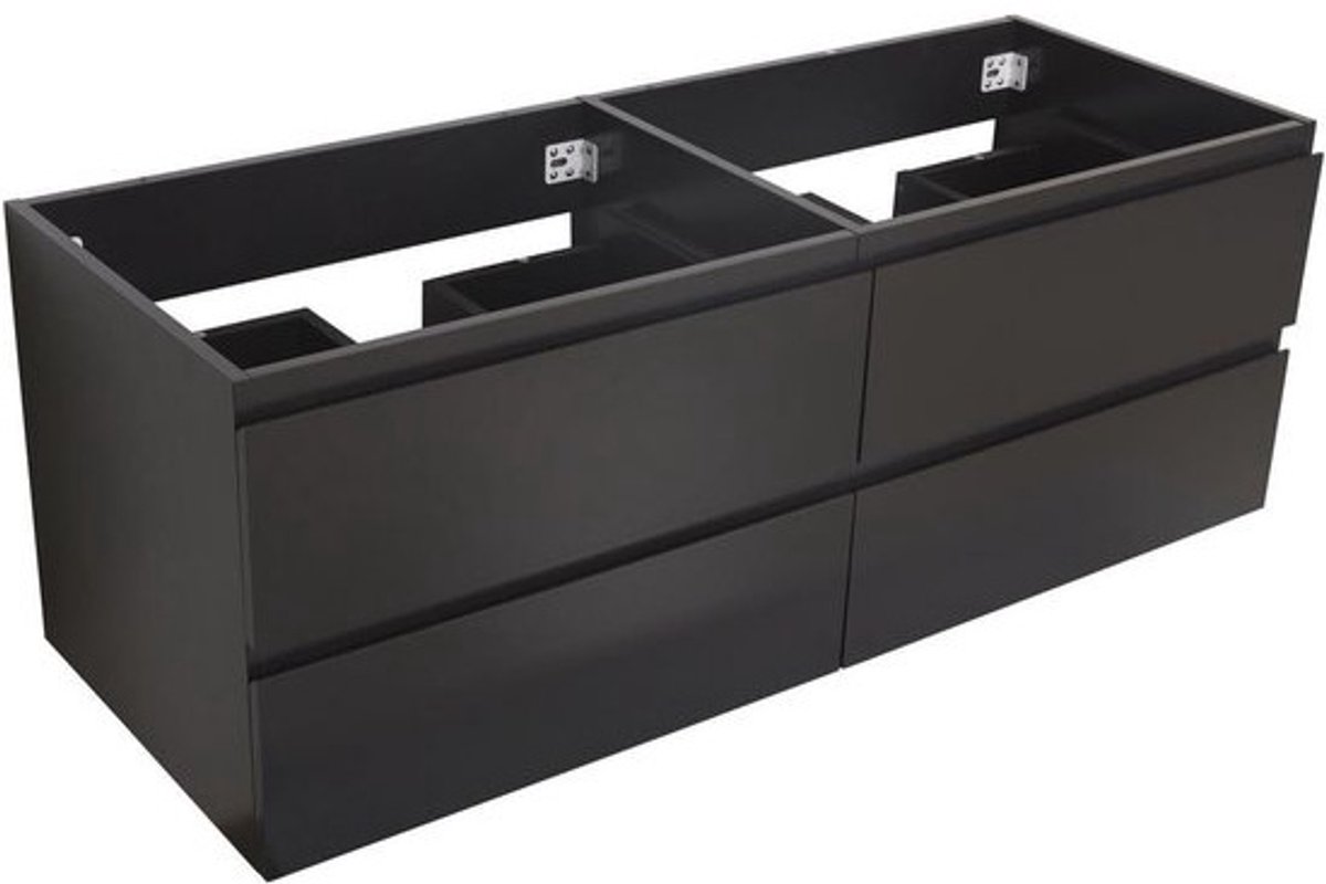 Zwart badkamer onderkast 120 cm