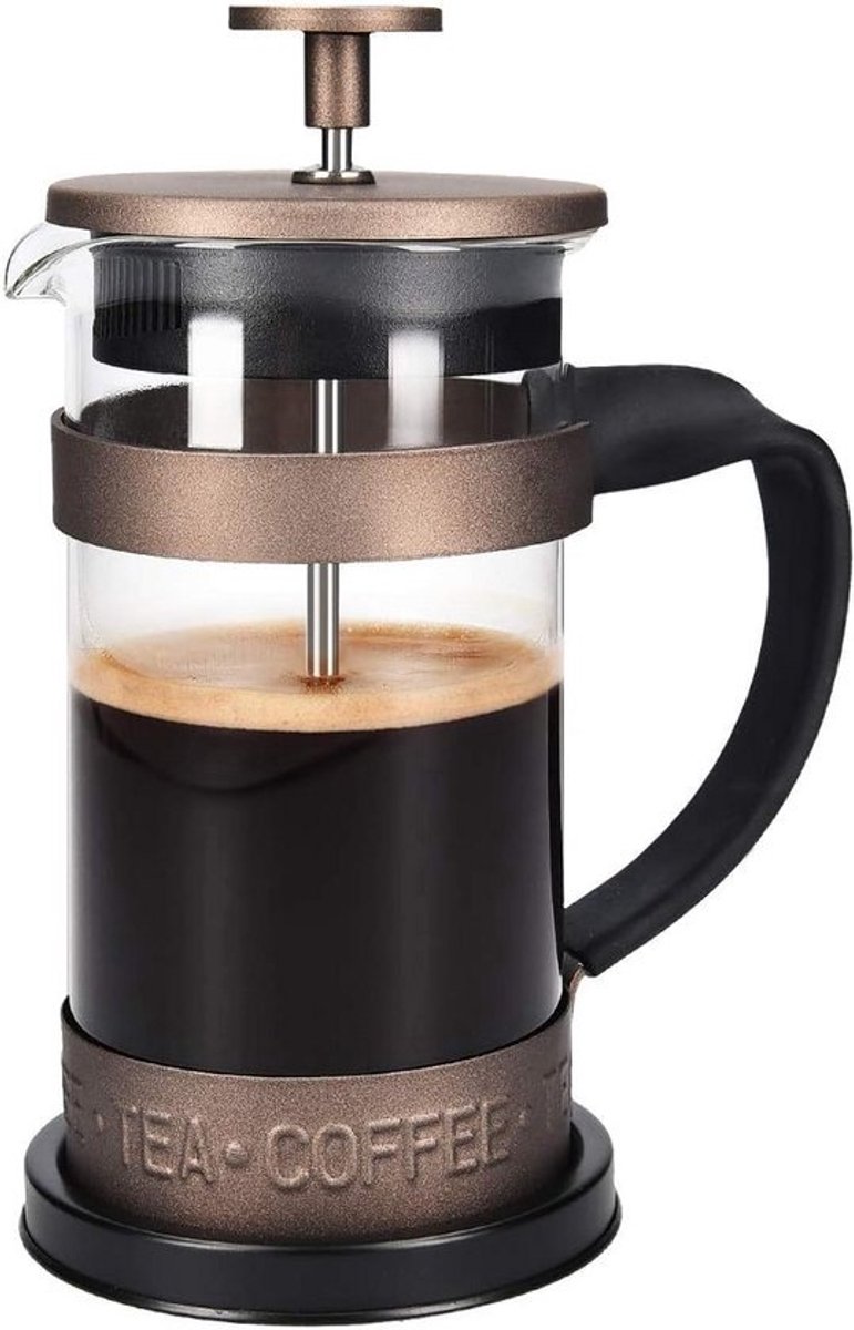 RVS French Press Koffiezetapparaat 0,35L met Hittebestendig Glas