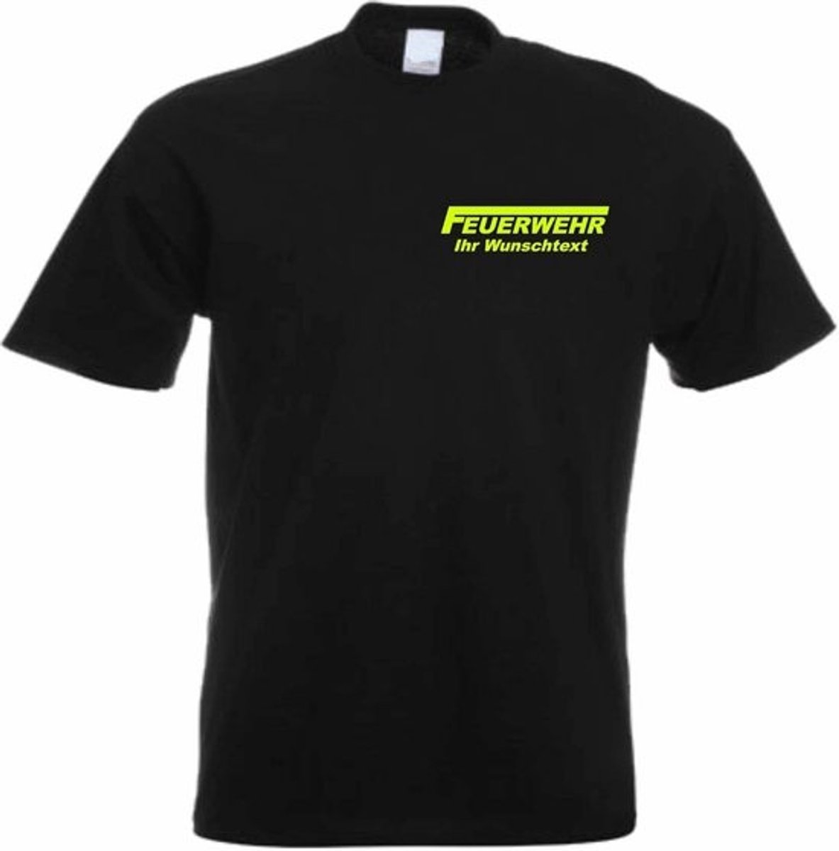 Heren T-shirt Brandweer - Gepersonaliseerd met eigen tekst - Cadeau of Feestkleding