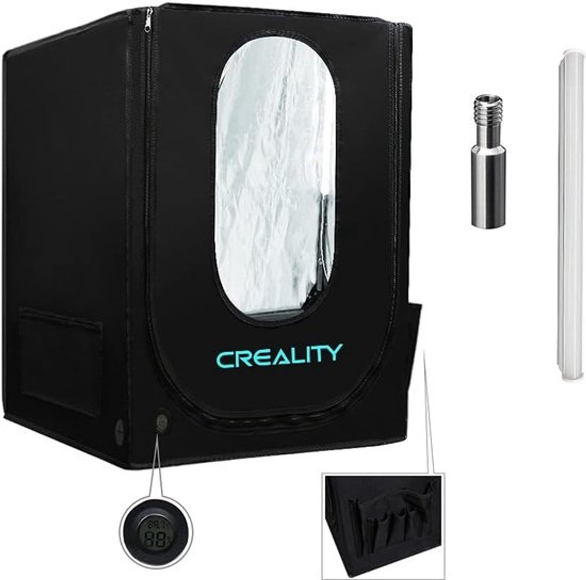 Universele 3D-printer Behuizing met LED Verlichting - Constante Temperatuur voor Ender & CR-10 Modellen